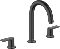 Hansgrohe Vernis Shape mitigeur lavabo 3-trous vidage automatique - noir mat