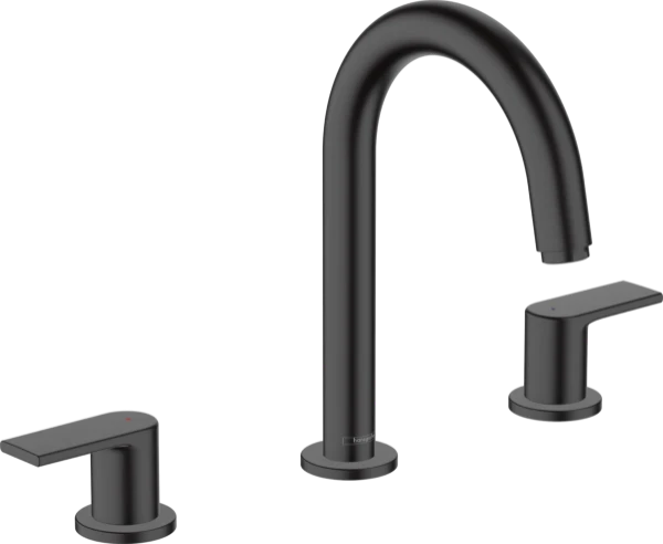 Hansgrohe Vernis Shape mitigeur lavabo 3-trous vidage automatique - noir mat
