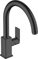 Hansgrohe Vernis Shape M35 mitigeur cuisine avec bec orientale  - noir matt