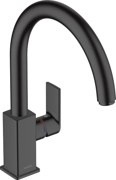 Hansgrohe Vernis Shape M35 mitigeur cuisine avec bec orientale  - noir matt