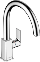 Hansgrohe Vernis Shape M35 mitigeur cuisine avec bec orientale  - chromé