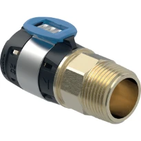 Raccord de transition avec filetage extérieur Geberit FlowFit: CuZn21Si3P, d=16mm, R=1/2"