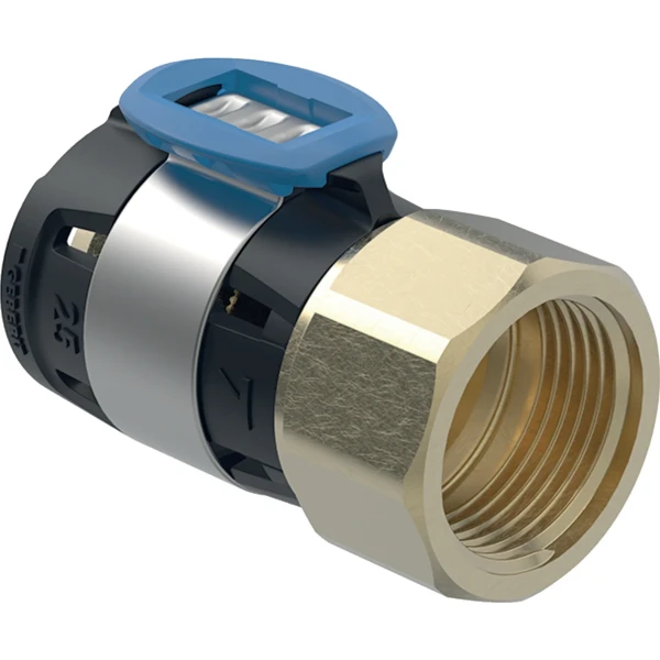 Raccord de transition avec filetage intérieur Geberit FlowFit: CuZn21Si3P, d=16mm, Rp=1/2"