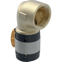 Coude raccord Geberit FlowFit 90° avec filetage intérieur: CuSn4Zn2PS, d=50mm, Rp=1 1/2"