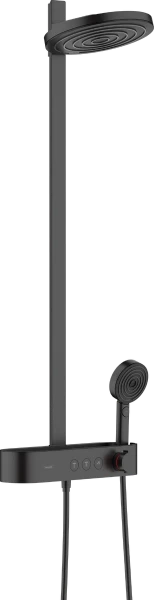 Hansgrohe Pulsify Showerpipe 260 2 jets éco robinet thermostatique set de douche - noir mat