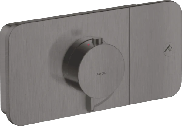 Hansgrohe One set de finition Axor noir chromé brossé