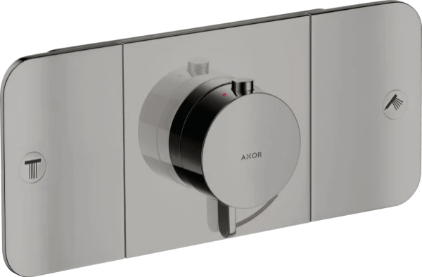 SET DE FINITION AXOR ONE polished black chrome