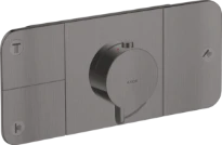 Hansgrohe One set de finition Axor noir chromé brossé