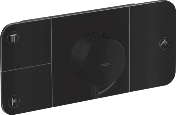 Hansgrohe Axor One set de couleurs thermostatische module 3 fonctions de douche - noir mat