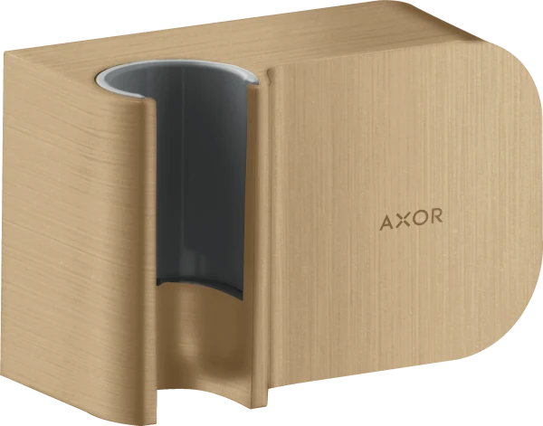 Axor One Fixfit Porter 95/60 mm met terugslagklep geschikt voor doucheslangen met een cilindrische moer - Brushed Bronze
