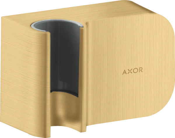Axor One Fixfit Porter 95/60 mm met terugslagklep geschikt voor doucheslangen met een cilindrische moer - Brushed Gold Optic