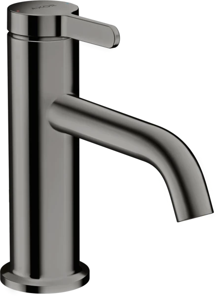 AX One mitigeur lavabo 70 avec garniture de vidage - polished black chrome
