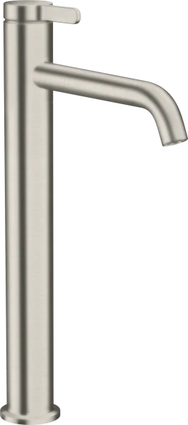 AX One mitigeur lavabo 260 avec garniture de vidage - stainless steel