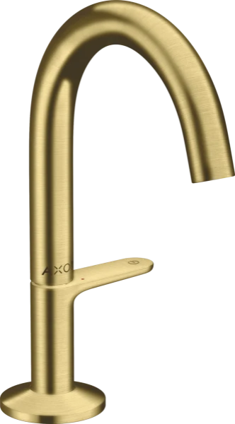 AX One mitigeur lav. Select 140 Push brushed brass