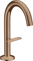 Hansgrohe Axor One mitigeur lavabo Select 140 avec Clic-Clac - brushed red gold