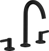 AX One mélangeur  lav. 170 3-tr. a/Push noir mat