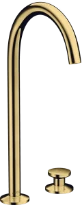 Hansgrohe Axor One mitigeur lavabo 2-trous Select 260 PushOpen - polished gold optic