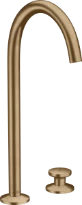 Hansgrohe Axor One mitigeur lavabo 2-trous Select 260 PushOpen - bronze brossé