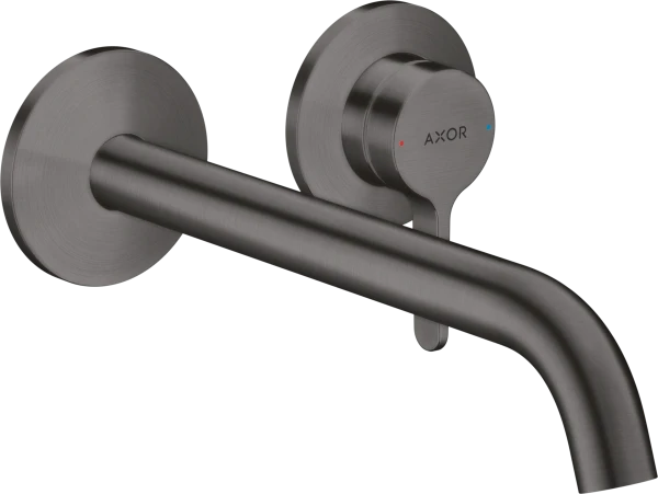 Hansgrohe Axor One mitigeur lavabo encastré bec 225 mm - noir chromé brossé