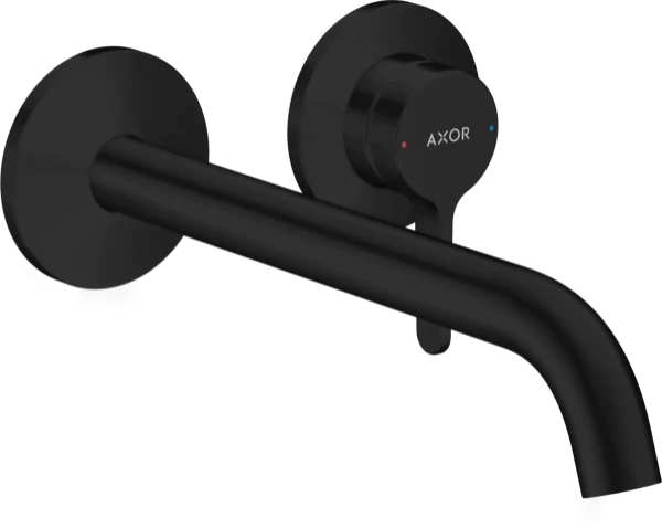 Hansgrohe Axor One mitigeur lavabo encastré bec 225 mm - noir mat