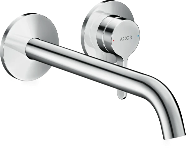 Hansgrohe One Axor mitigeur lavabo modèle mural avec bec 22cm, chromé