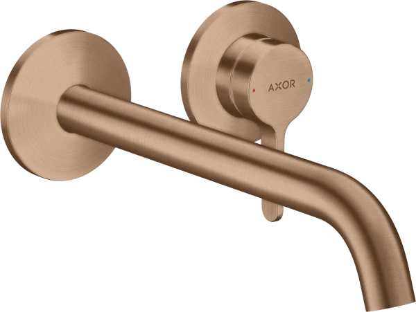 Hansgrohe Axor One mitigeur lavabo encastré bec 225 mm - brushed red gold