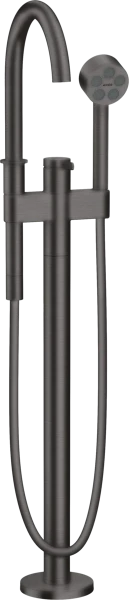 Hansgrohe Axor One mitigeur bain pose libre - noir chromé brossé