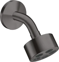 AX One douche tête 75 1j bras douche brushed black chrome