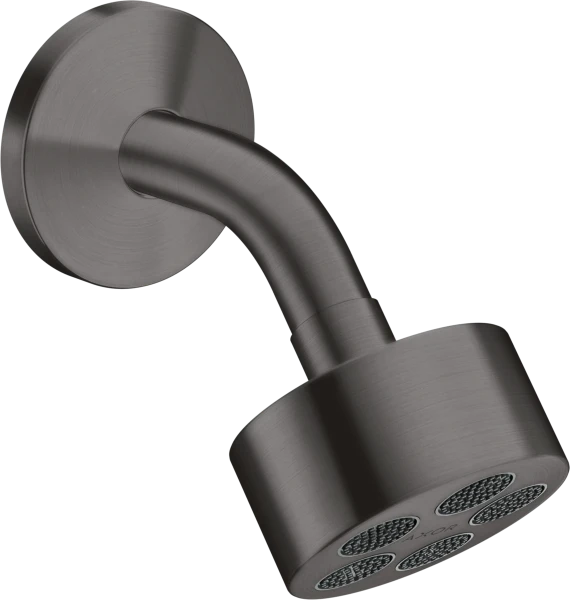 AX One douche tête 75 1j bras douche brushed black chrome