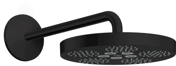 Hansgrohe Axor One douche de tête 280 1jet - modèle mural avec bras - noir mat