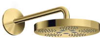 AX One douche tête 280 1j bras douche polished gold optic