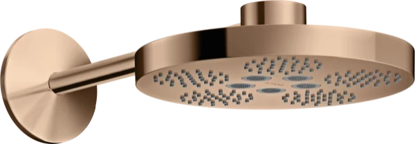 AX One douche tête 280 2j bras douche polished red gold