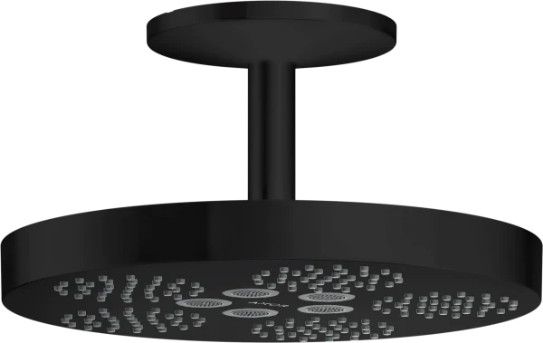 Hansgrohe Axor One douche de tête 280 1jet - modèle plafond avec bras - noir mat
