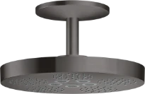 Hansgrohe Axor One douche de tête 280 2 jets - modèle plafond avec bras - noir chromé brossé