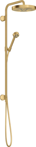 AX One Showerpipe 280 1jet avec douchette brushed gold