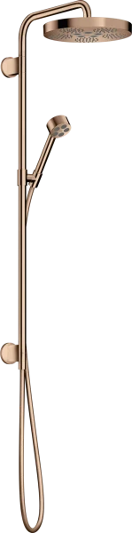 AX One Showerpipe 280 1jet avec douchette polished red gold