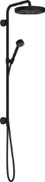 AX One Showerpipe 280 1jet avec douchette noir mat