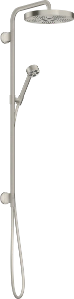 AX One Showerpipe 280 1jet avec douchette stainless steel