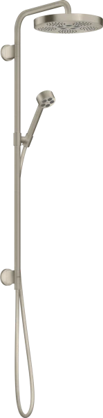 AX One Showerpipe 280 1jet avec douchette brushed nickel