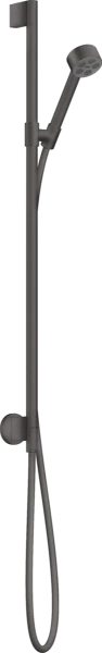 Hansgrohe Axor One set de douche avec raccordement mural 1/2 - douchette 1jet - noir chromé brossé