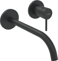 Hansa HansaPublic set de finition pour robinet lavabo noir mat