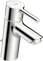 HansaVantis mitigeur lavabo avec vidage automatique avec poignée à tige - chromé