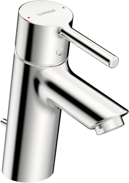 HansaVantis mitigeur lavabo avec vidage automatique avec poignée à tige - chromé