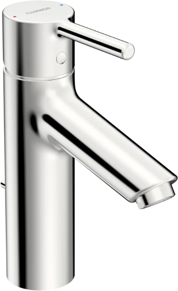HansaVantis XL mitigeur lavabo avec vidage automatique avec poignée à tige - chromé