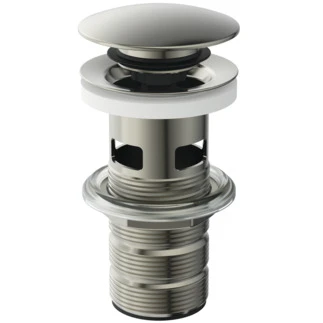 Ideal Standard Atelier Collections vidage clic-clac avec trop-plein - look inox