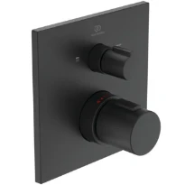 Ideal Standard Ceratherm C100 rob bain/douche a encastrer (set de finition) remplissage via trop plein Silk black