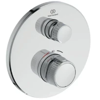 Ideal Standard Ceratherm Navigo T set de finition pour robinet thermostatique douche encastré rond - chromé