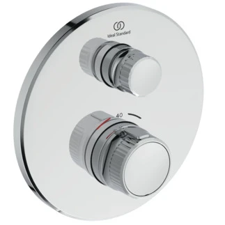 Ideal Standard Ceratherm Navigo T set de finition pour robinet thermostatique douche encastré rond - chromé