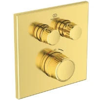 Ideal Standard Ceratherm Navigo C set de finition pour robinet thermostatique bain encastré carré - Brushed Gold