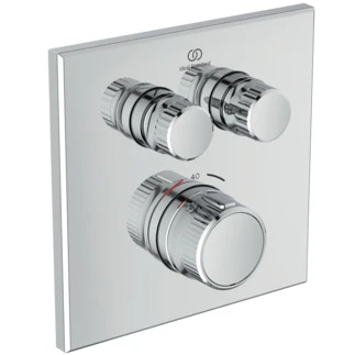 Ideal Standard Ceratherm Navigo C set de finition pour robinet thermostatique bain encastré carré - chromé